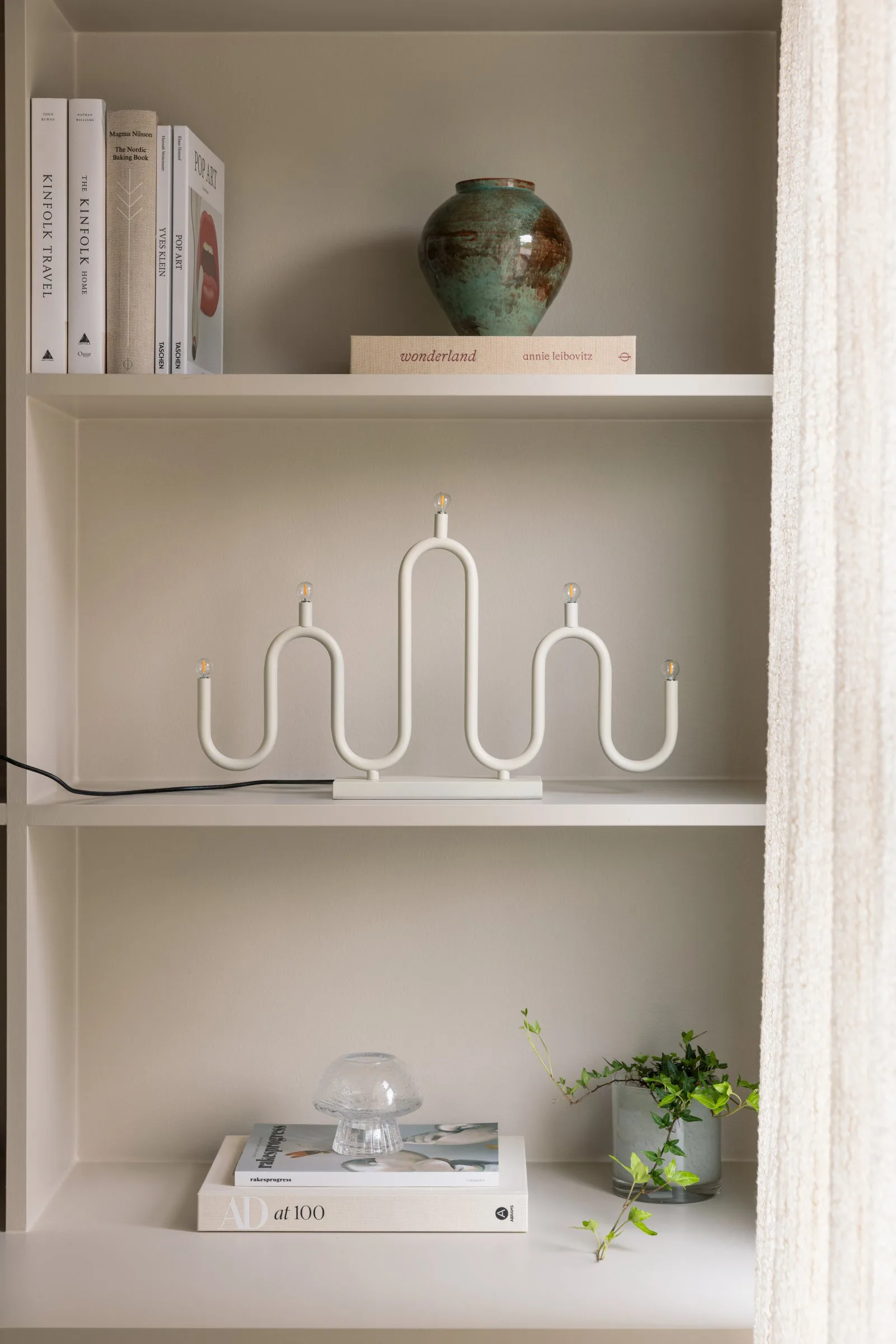 Noel 5 Adventskerzenhalter, Elfenbeinweiß Globen Lighting