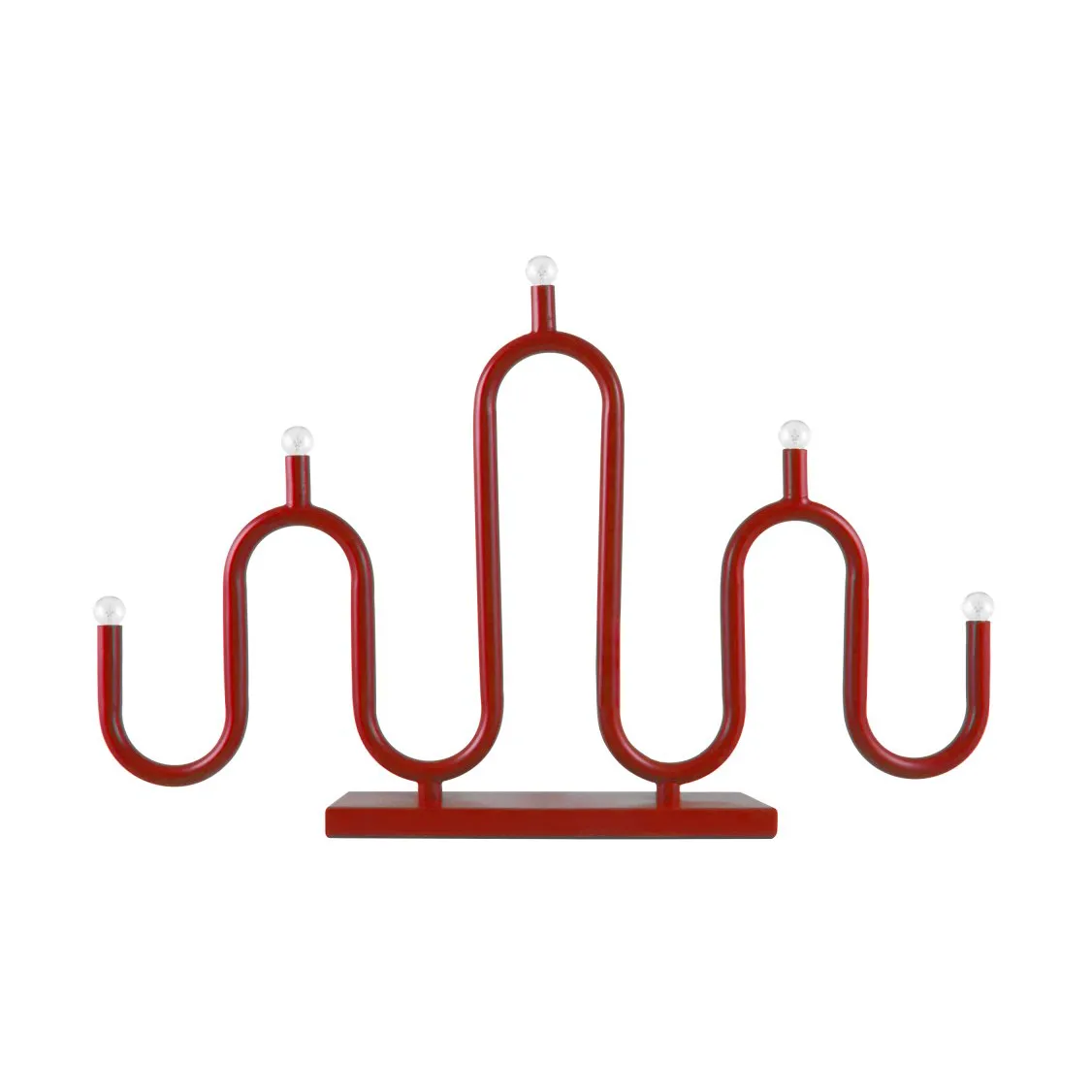 Noel 5 Adventskerzenhalter, Rot Globen Lighting