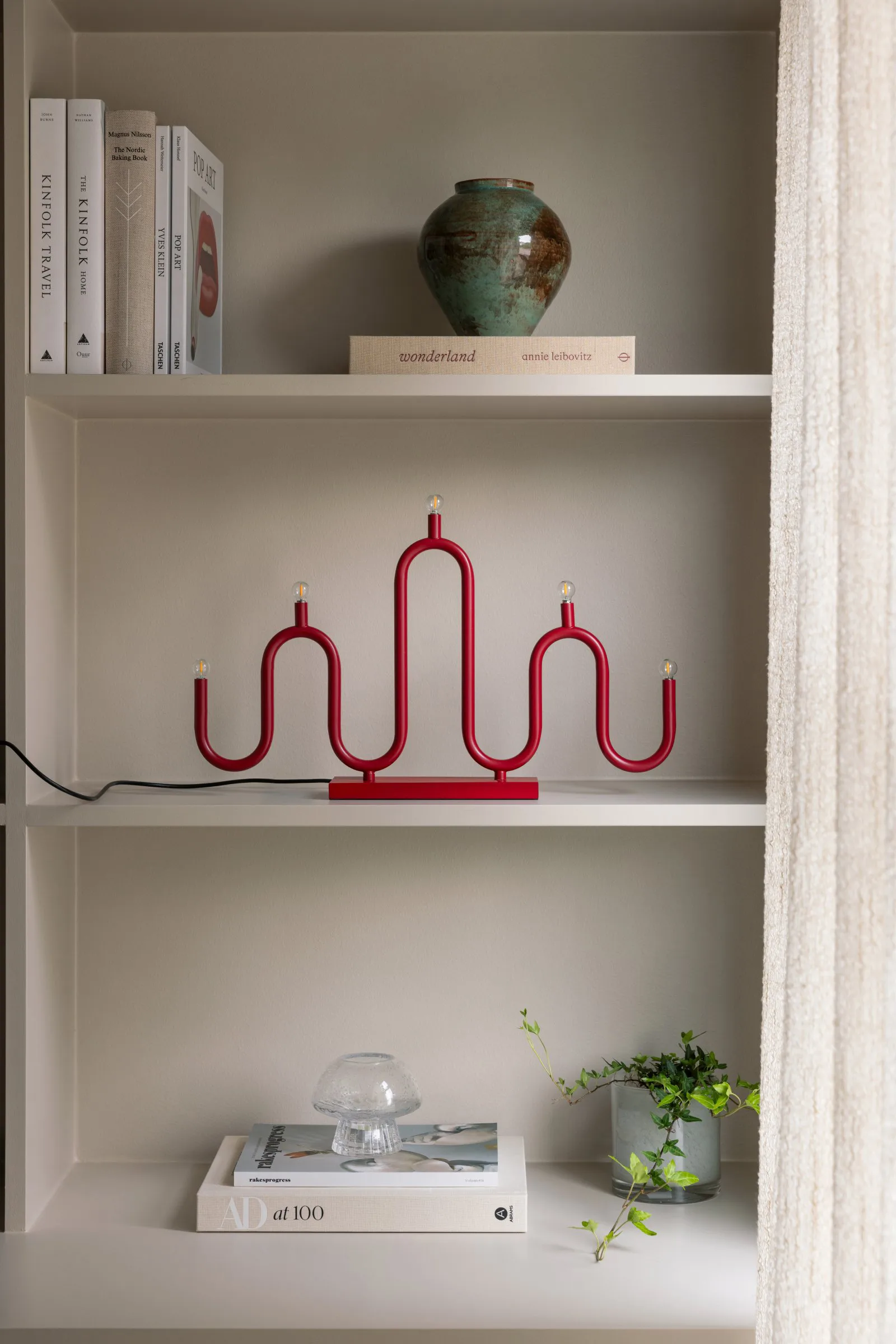 Noel 5 Adventskerzenhalter, Rot Globen Lighting