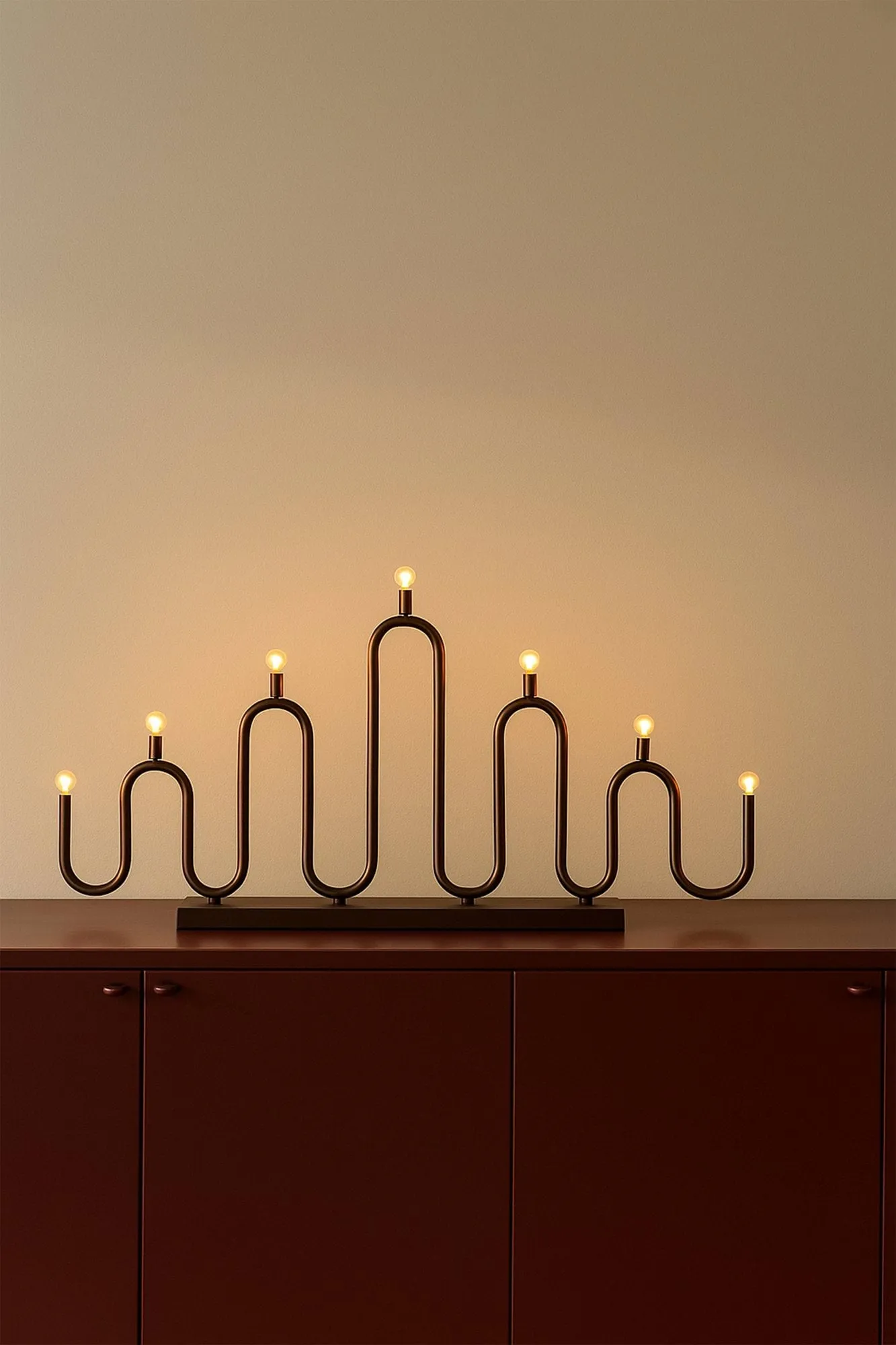Noel 7 Adventskerzenhalter, Bronze Globen Lighting