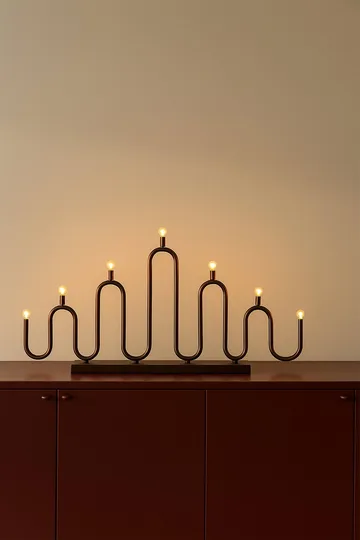 Noel 7 Adventskerzenhalter - Bronze - Globen Lighting