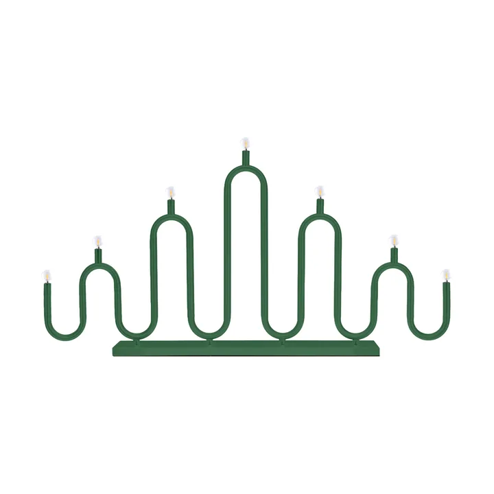 Noel 7 Adventskerzenhalter - Grün - Globen Lighting