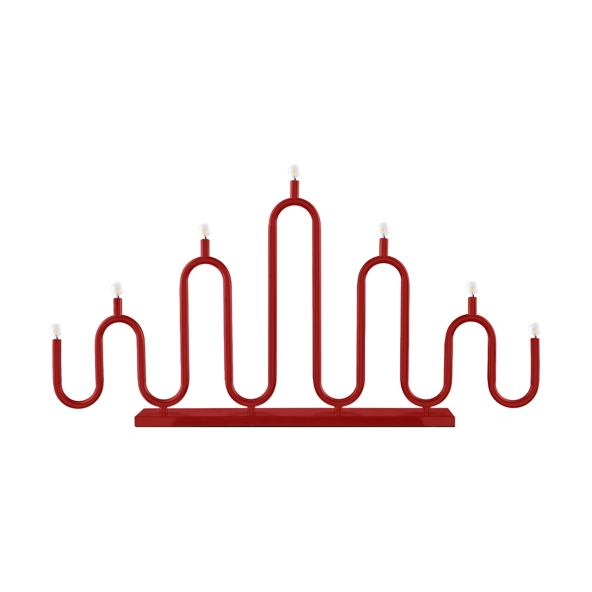 Noel 7 Adventskerzenhalter, Rot Globen Lighting