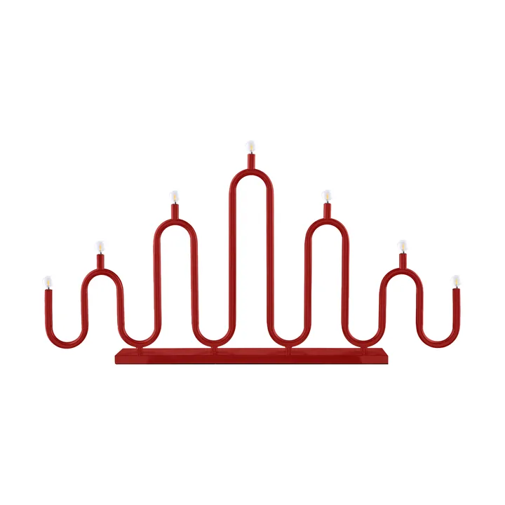 Noel 7 Adventskerzenhalter - Rot - Globen Lighting