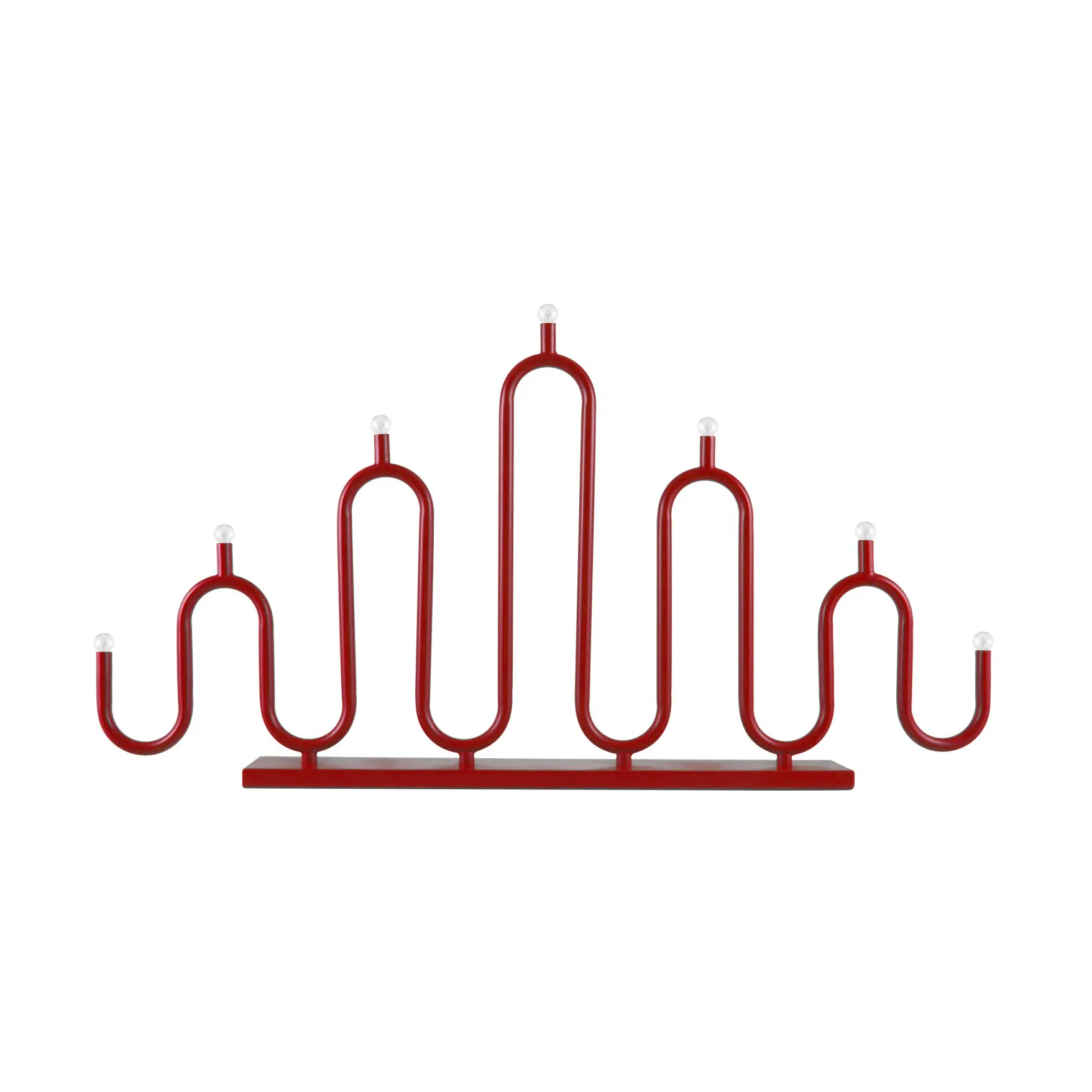 Noel 7 Adventskerzenhalter, Rot Globen Lighting