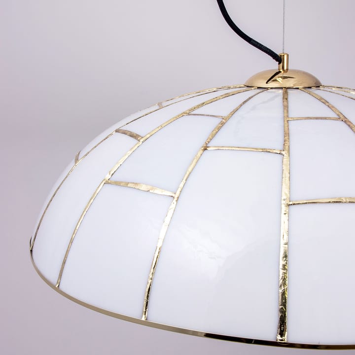 Ombrello Pendelleuchte Ø60cm Weißglas - Messing - Globen Lighting