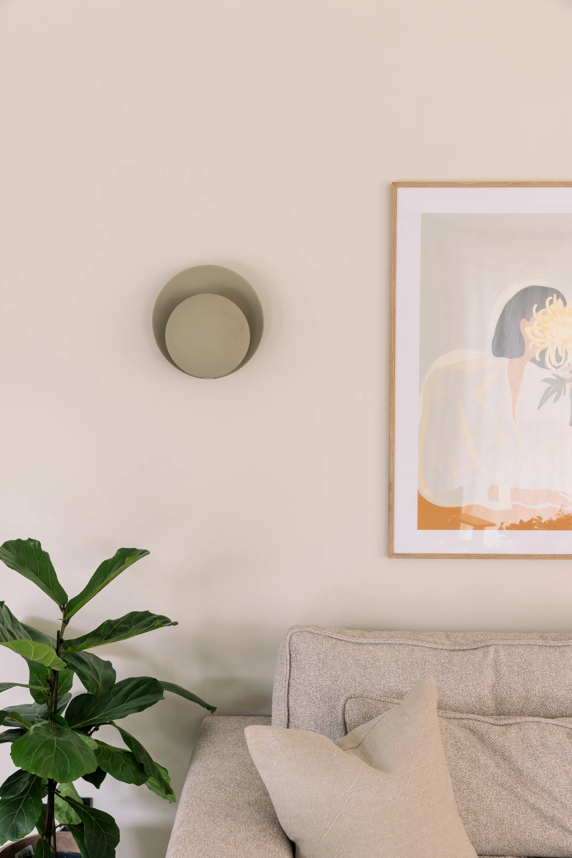 Orbit Wandleuchte, Beige Globen Lighting