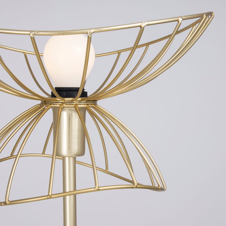 Ray Tischlampe, Messing gebürstet Globen Lighting