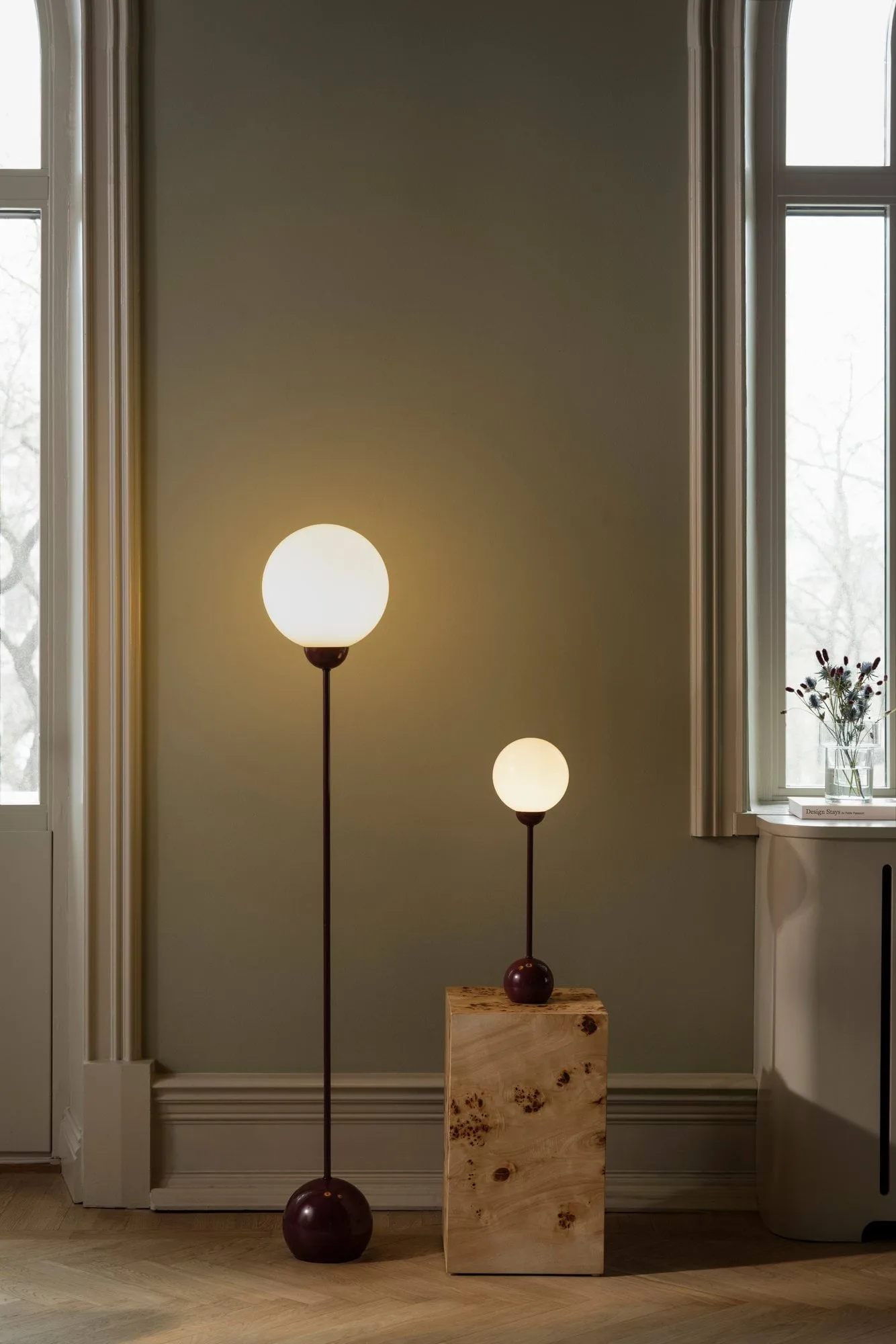 Ripley Tischleuchte, Burgundy (Rot), 52 cm Globen Lighting