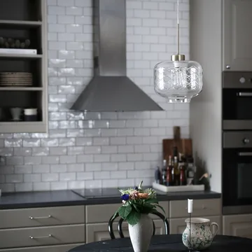 Ritz Pendelleuchte Mattglas - Antik Messing - Globen Lighting