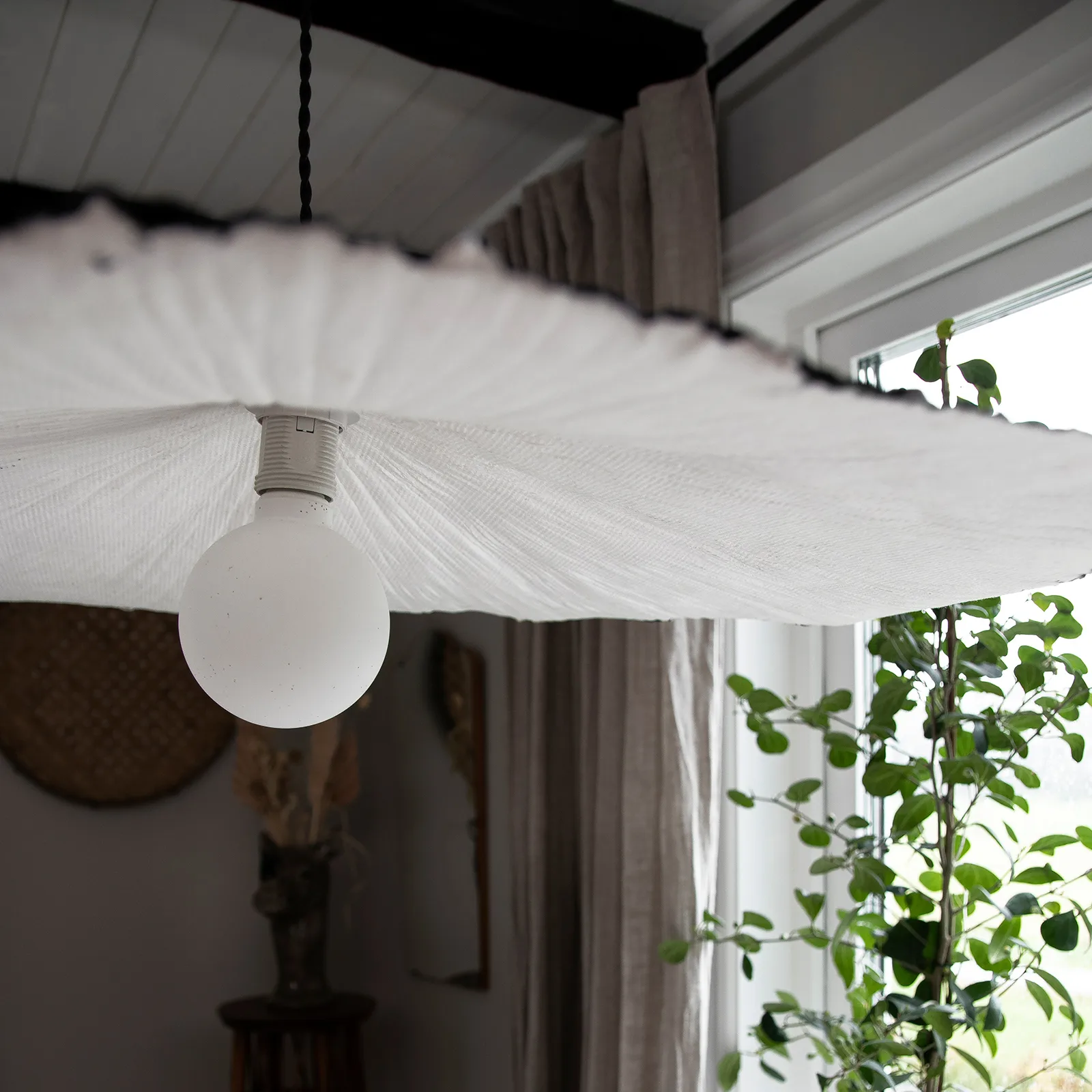 Tropez Pendelleuchte 82cm, Schwarz Globen Lighting