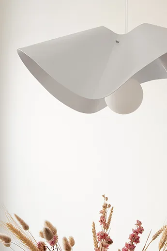 Volang Pendelleuchte Ø50cm, Weiß Globen Lighting