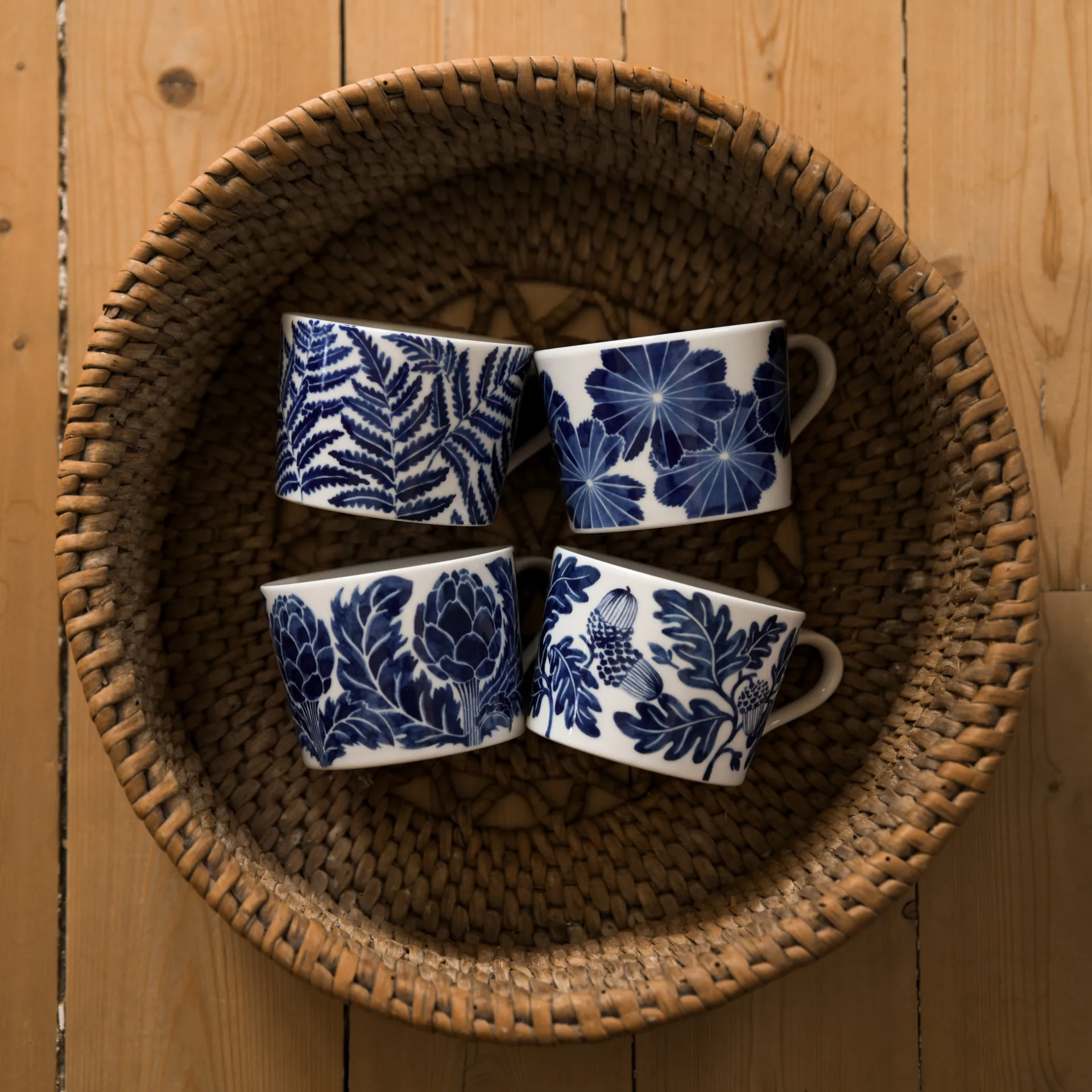 Acorn Tasse 24 cl, Blau Götefors Porslin