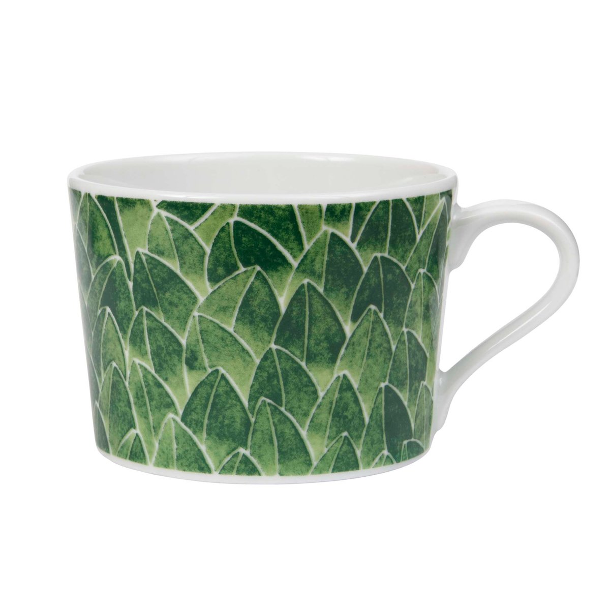 Götefors Porslin Botanica Tasse mit Henkel grün Field