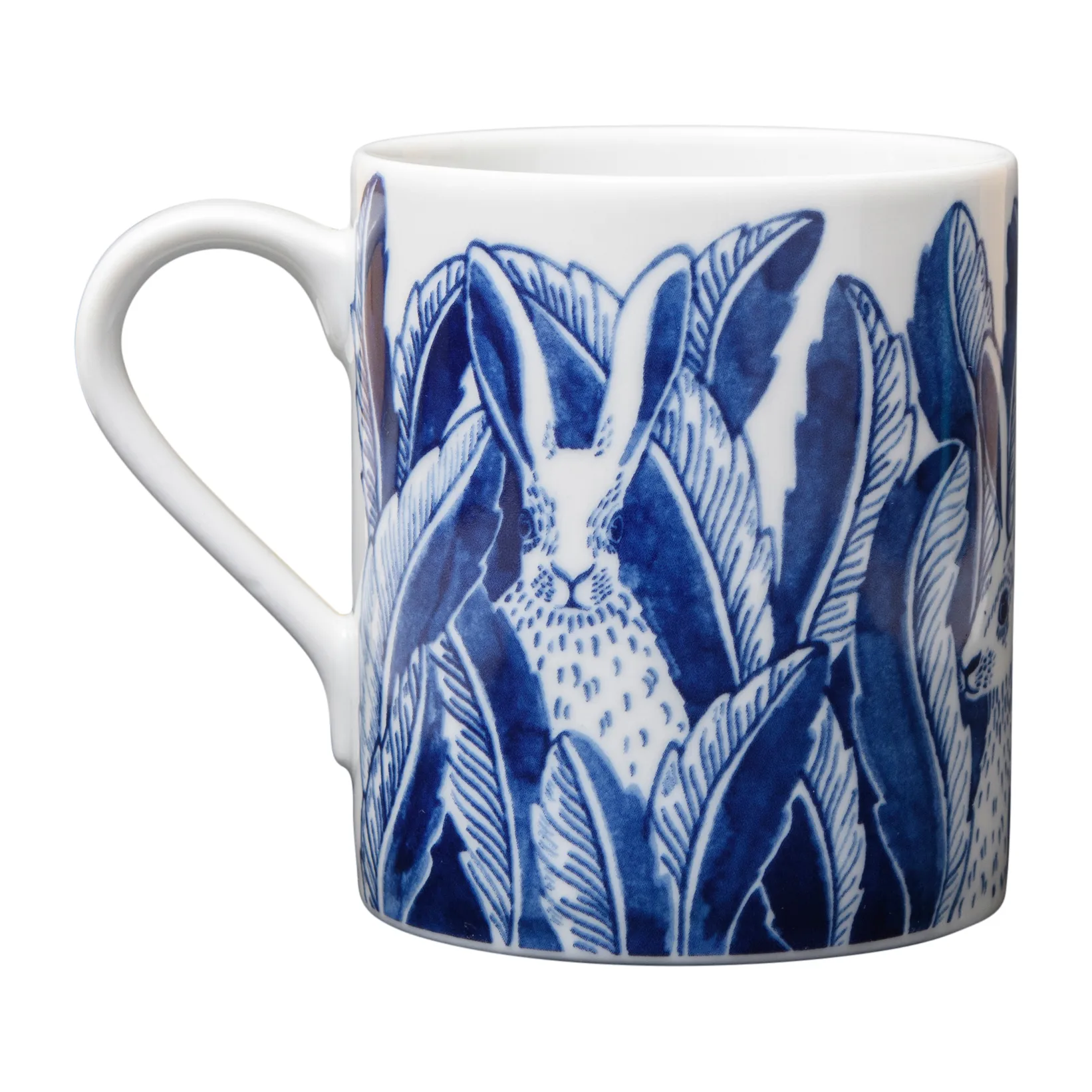 Hares in hiding Tasse 35cl, Blau Götefors Porslin