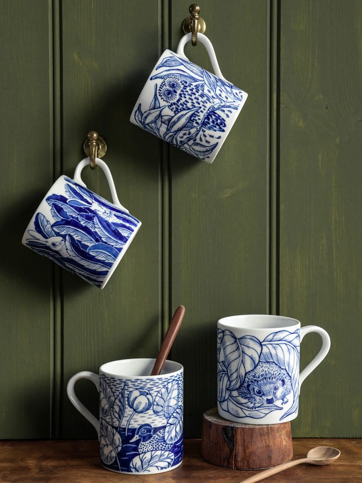 Hedgehogs awakening Tasse 35cl, Blau Götefors Porslin