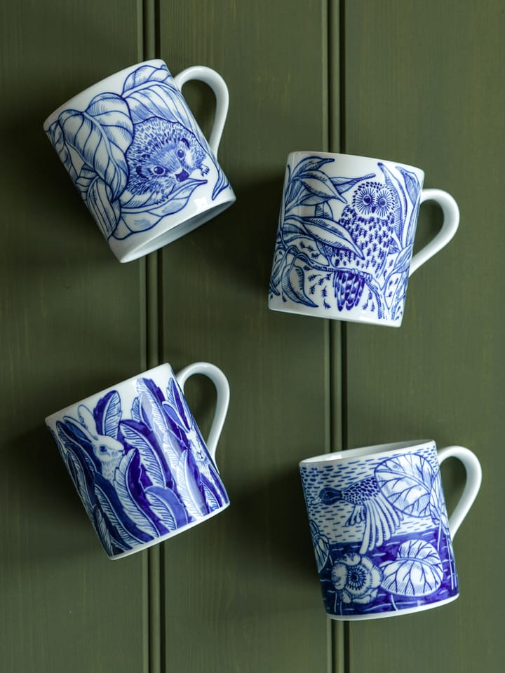 Hedgehogs awakening Tasse 35cl, Blau Götefors Porslin