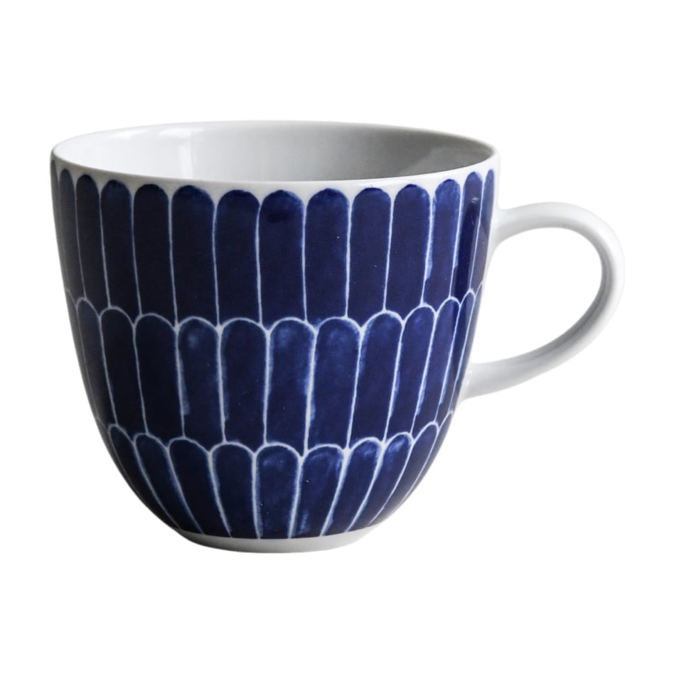 Götefors Porslin Selma Tasse Feder blau 41 cl