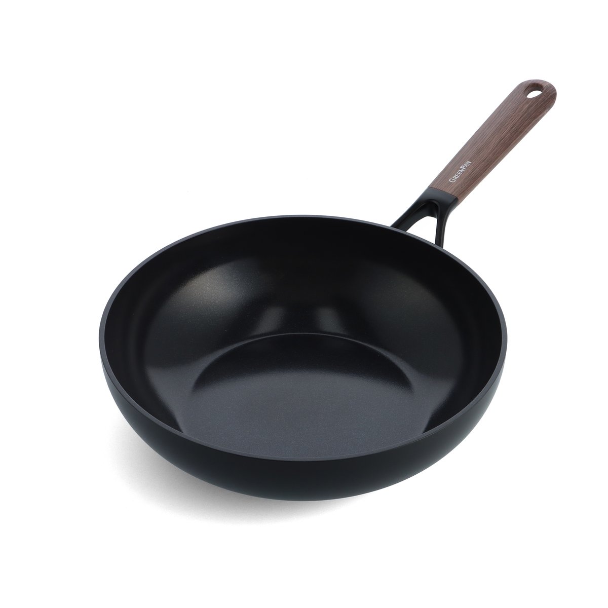 GreenPan Eco Smartshape Wokpfanne 28 cm Dark wood