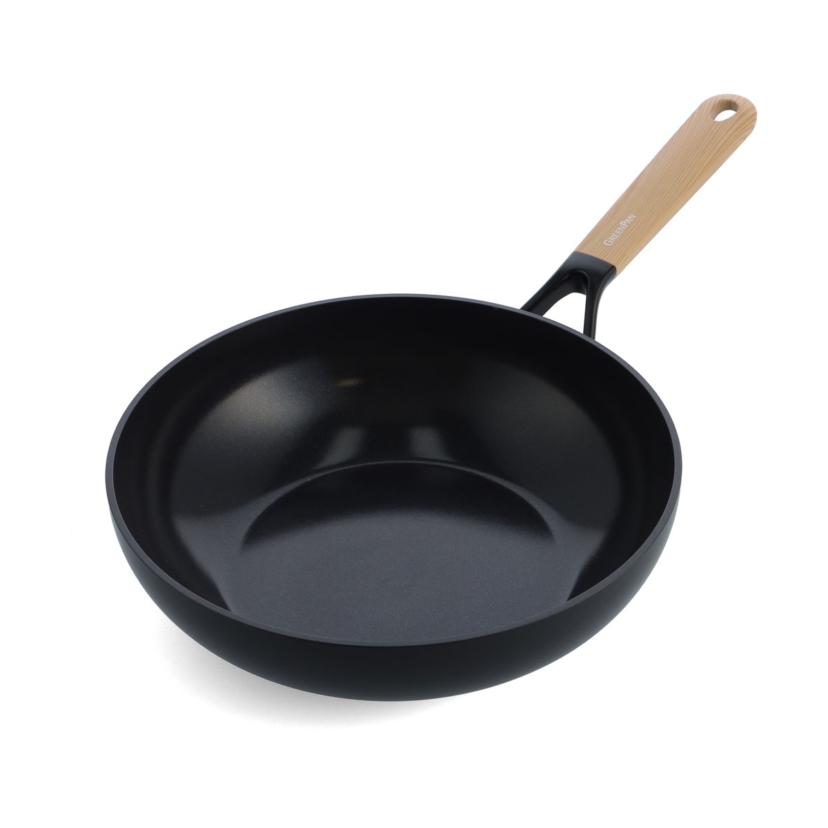 GreenPan Eco Smartshape Wokpfanne 28 cm Light wood