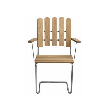 A2 Sessel - Eiche geölt- Gestell warmverzinkt - Grythyttan Stålmöbler