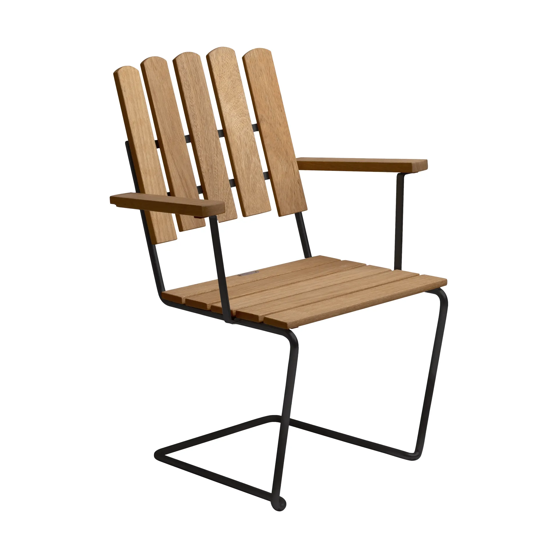 A2 Sessel, Geölte Eiche-Schwarz Grythyttan Stålmöbler