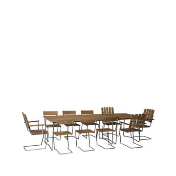 A2 Sessel - Teak-Gestell warmverzinkt - Grythyttan Stålmöbler