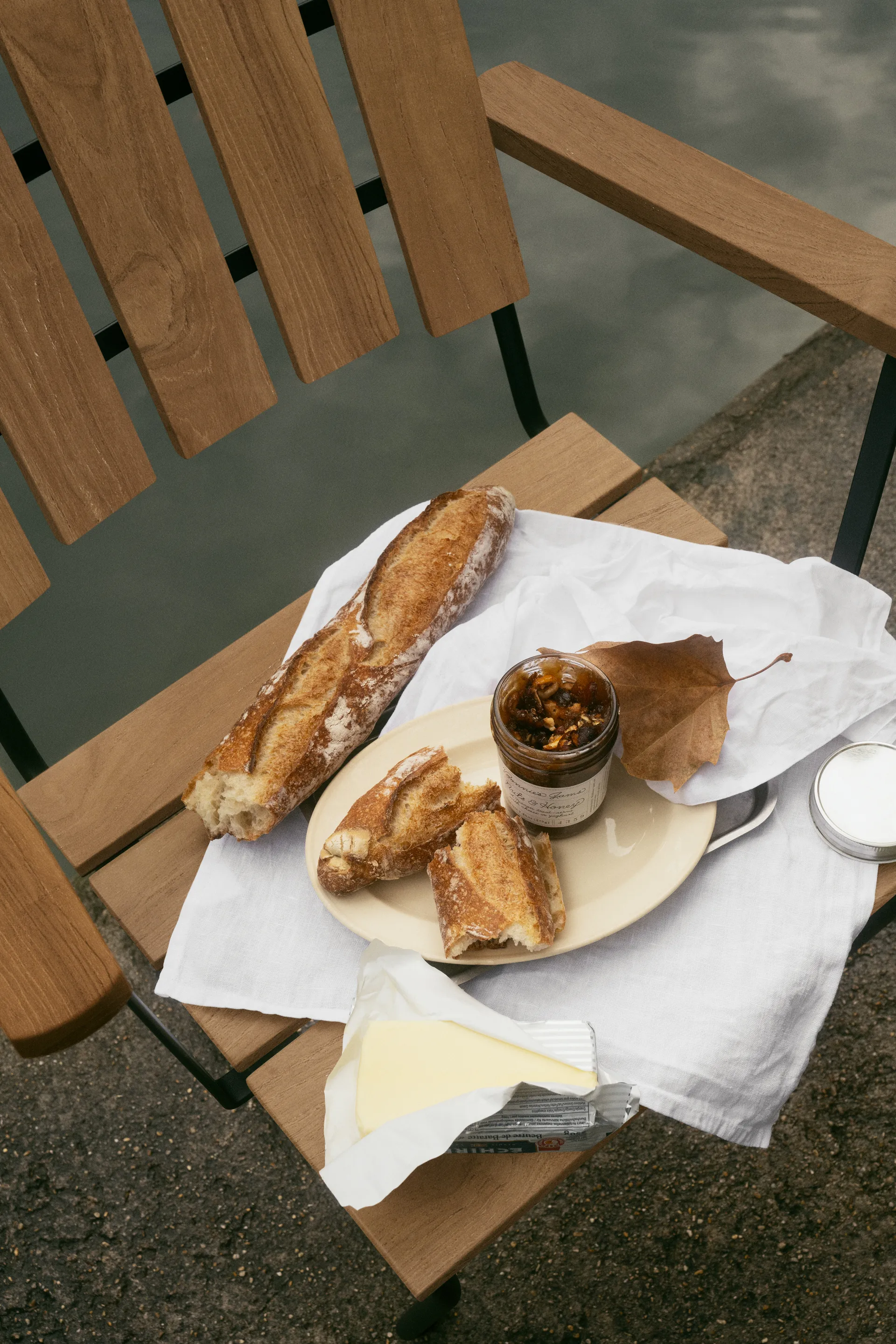A2 Sessel, Teak unbehandelt-Schwarz Grythyttan Stålmöbler