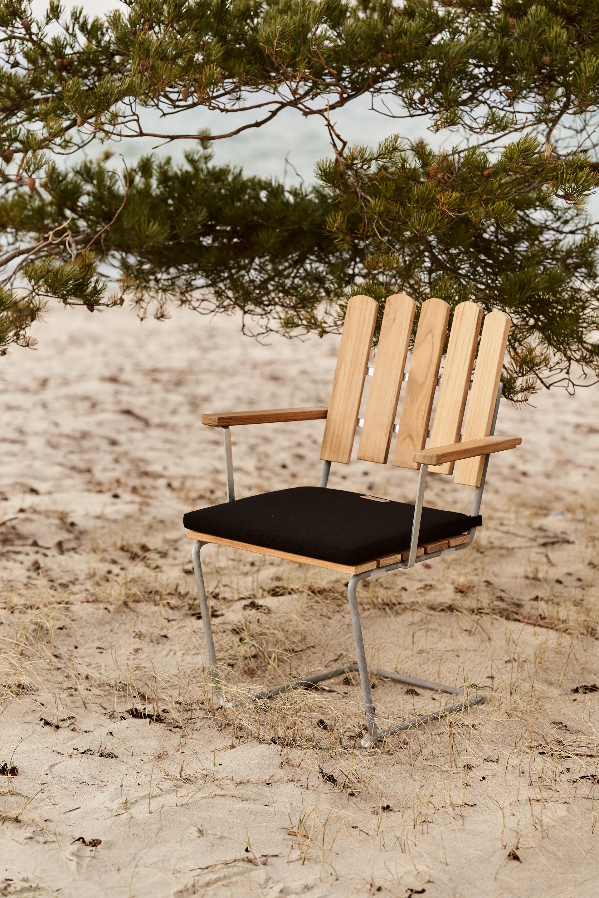 A2 Sitzkissen, Stoff schwarz Grythyttan Stålmöbler