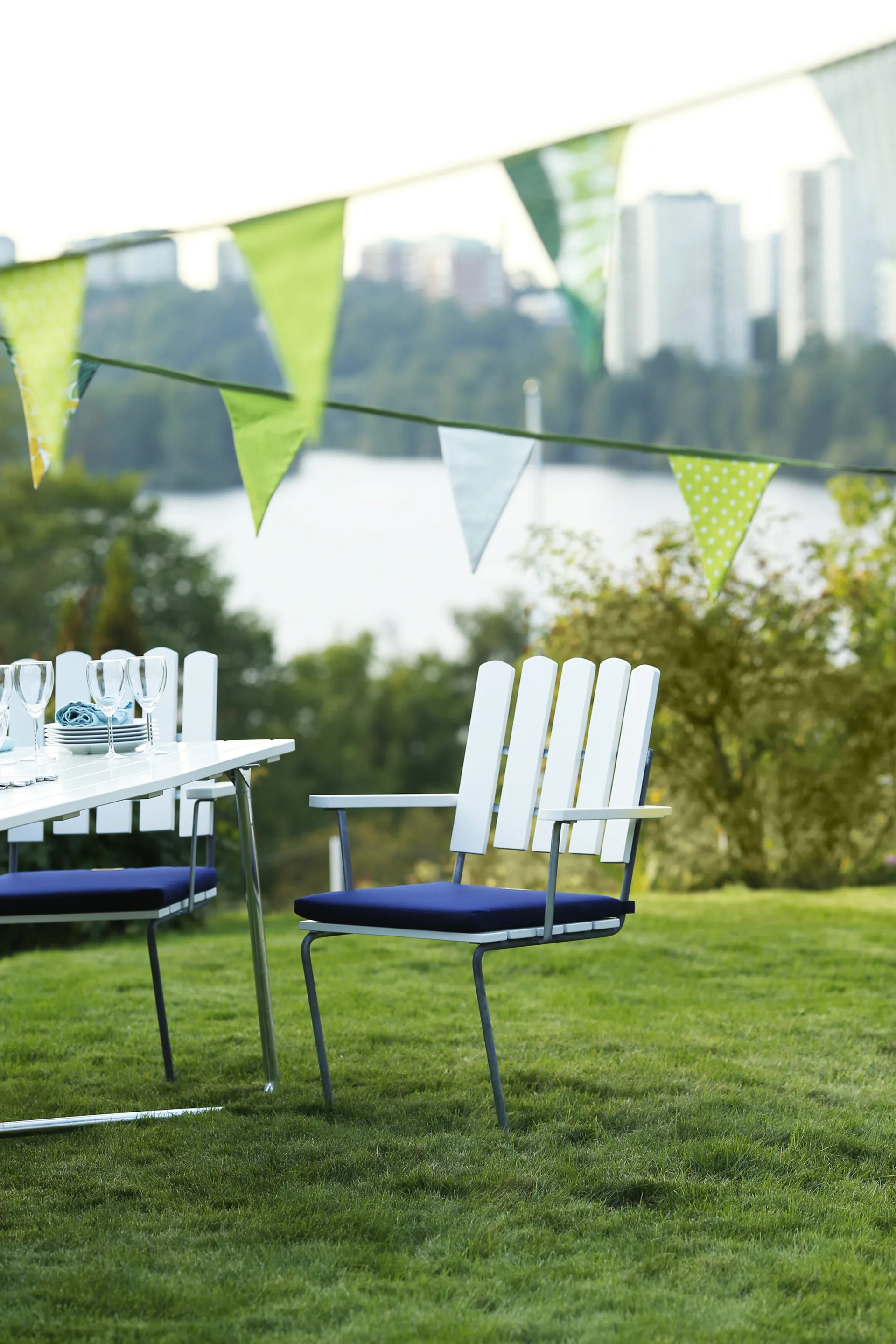 A2 Sitzkissen, Sunbrella blau Grythyttan Stålmöbler