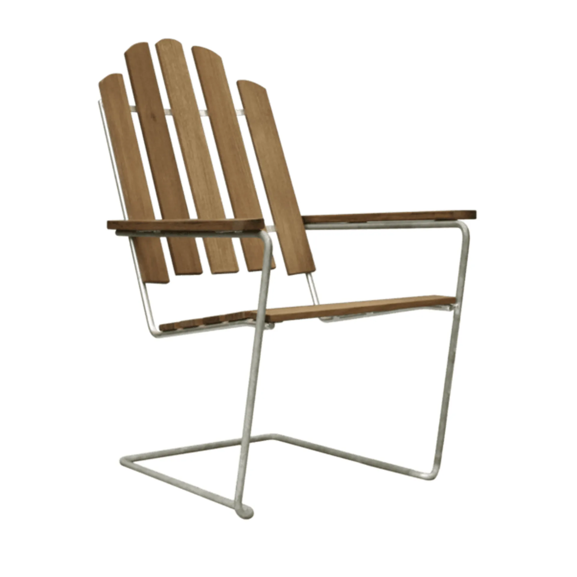 A3 Sonnenstuhl, Teak-Gestell warmverzinkt Grythyttan Stålmöbler