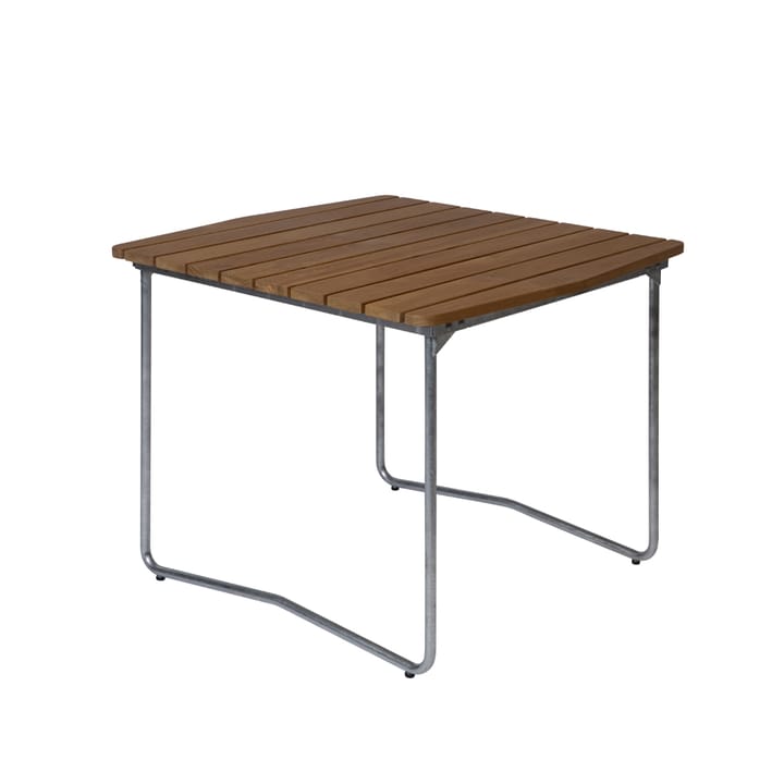 B31 Esstisch - Teak-Gestell warmverzinkt - Grythyttan Stålmöbler