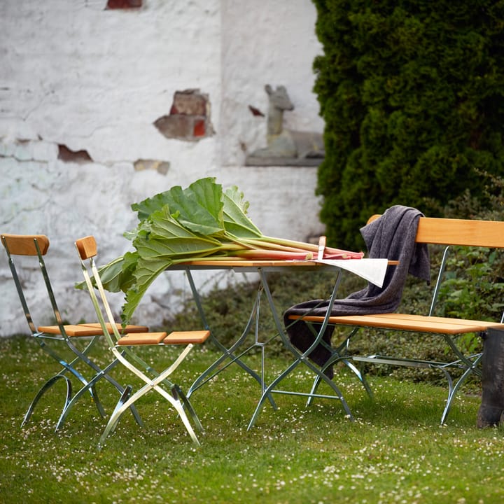 Biergarten-Sofa, Teak-Gestell warmverzinkt Grythyttan Stålmöbler