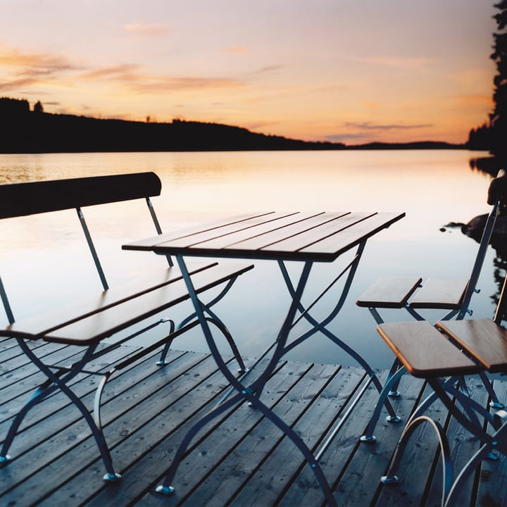 Biergarten-Sofa, Teak-Gestell warmverzinkt Grythyttan Stålmöbler