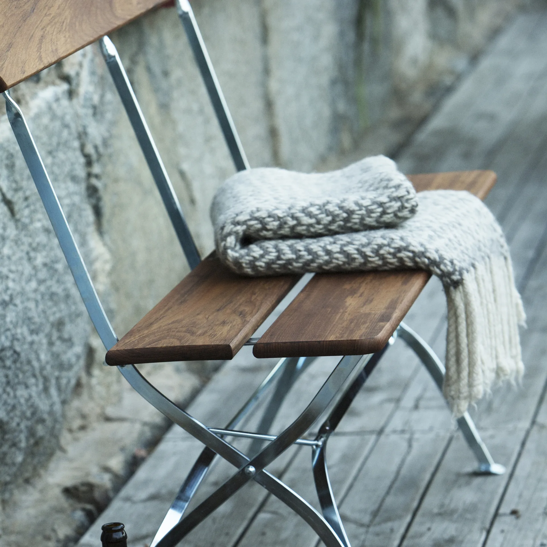 Biergarten-Sofa, Teak-Gestell warmverzinkt Grythyttan Stålmöbler