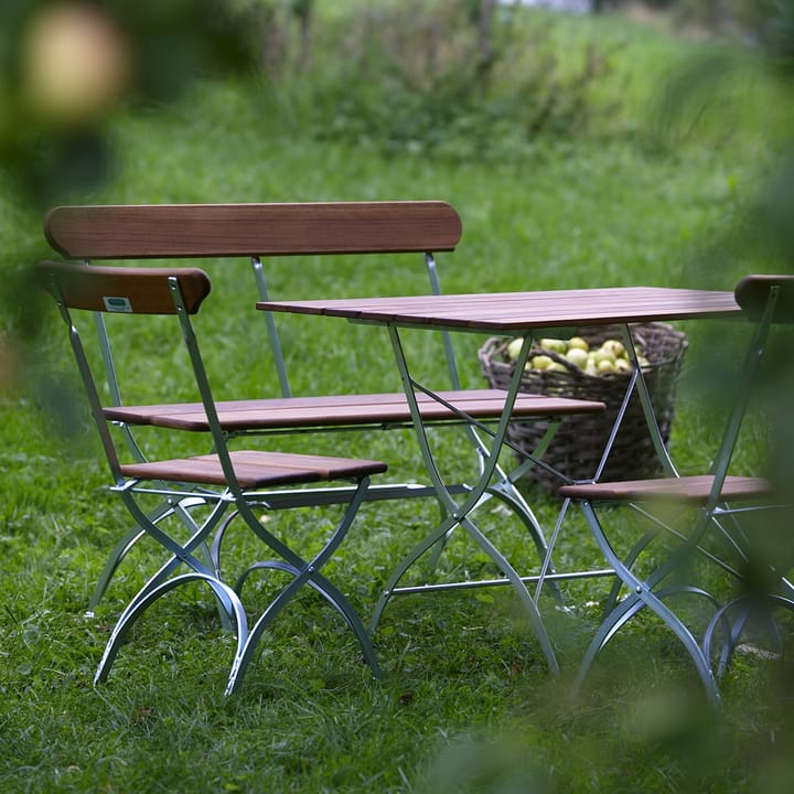 Biergarten-Stuhl, Teak-Gestell warmverzinkt Grythyttan Stålmöbler