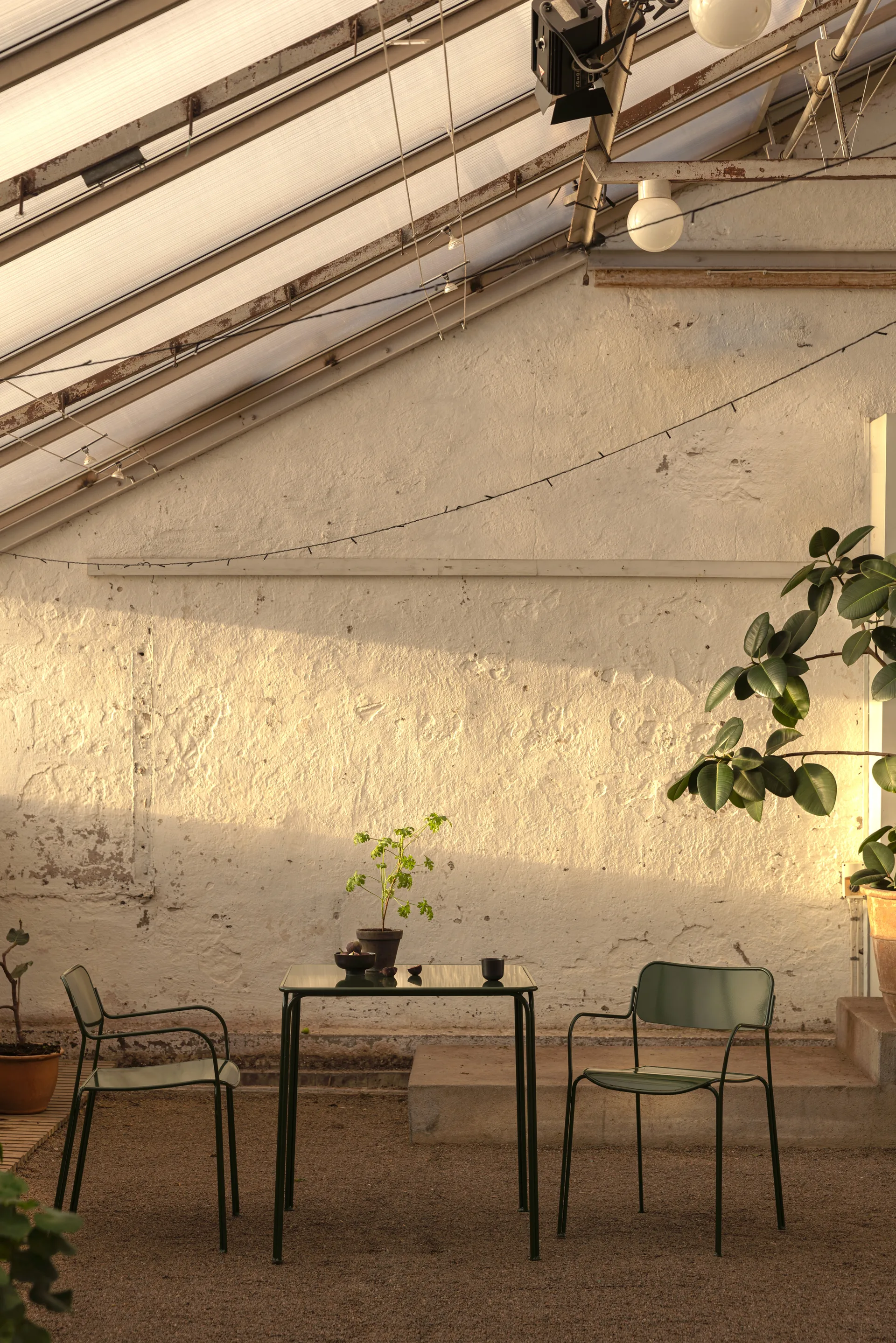 Chair Libelle Stuhl, Grün Grythyttan Stålmöbler