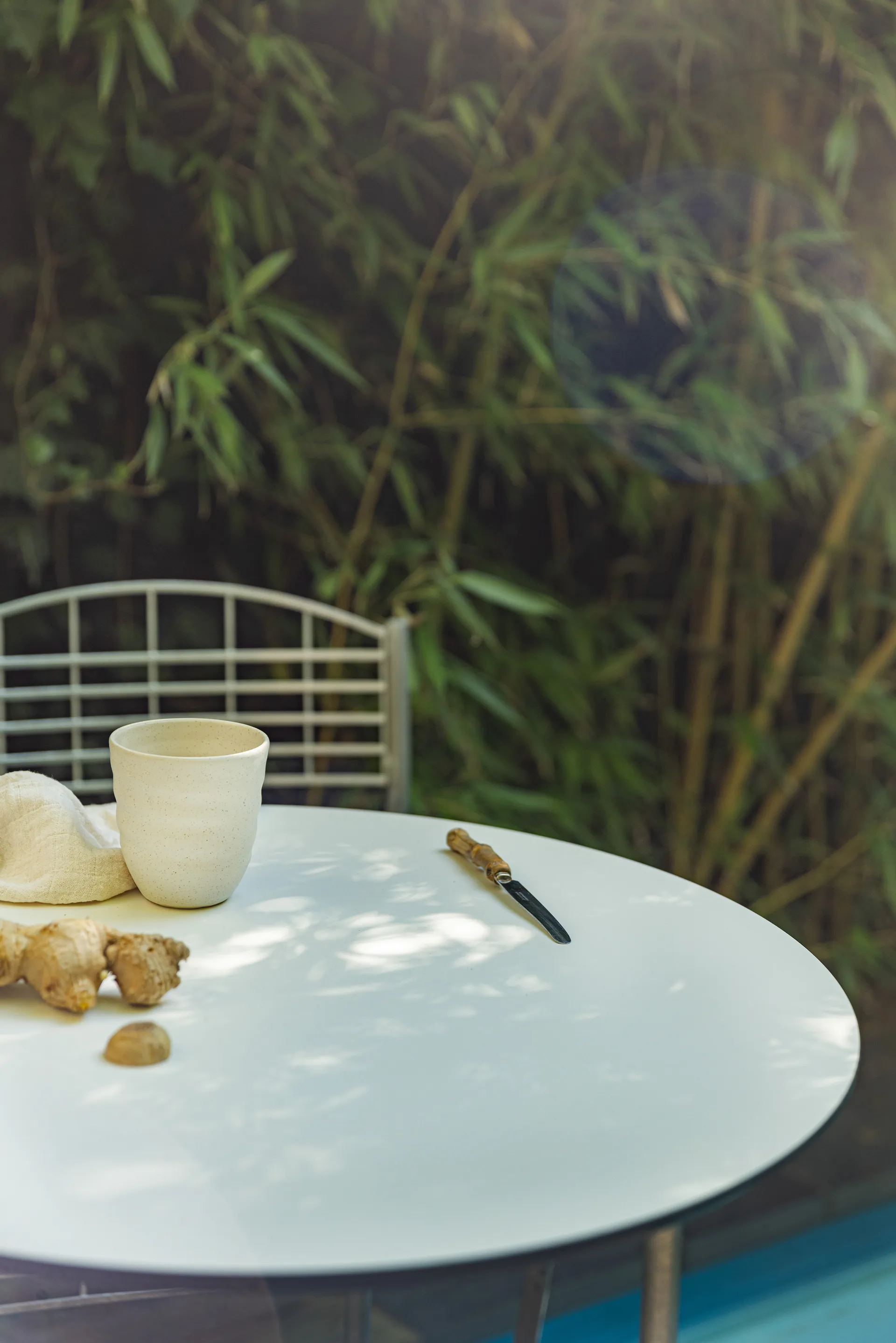 High Tech Essgruppe - Ø60 cm Grythyttan Stålmöbler