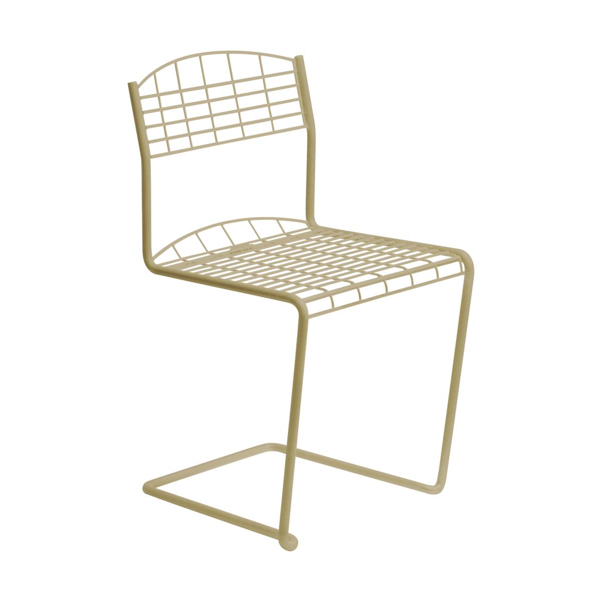 Grythyttan Stålmöbler High Tech Stuhl Ivory