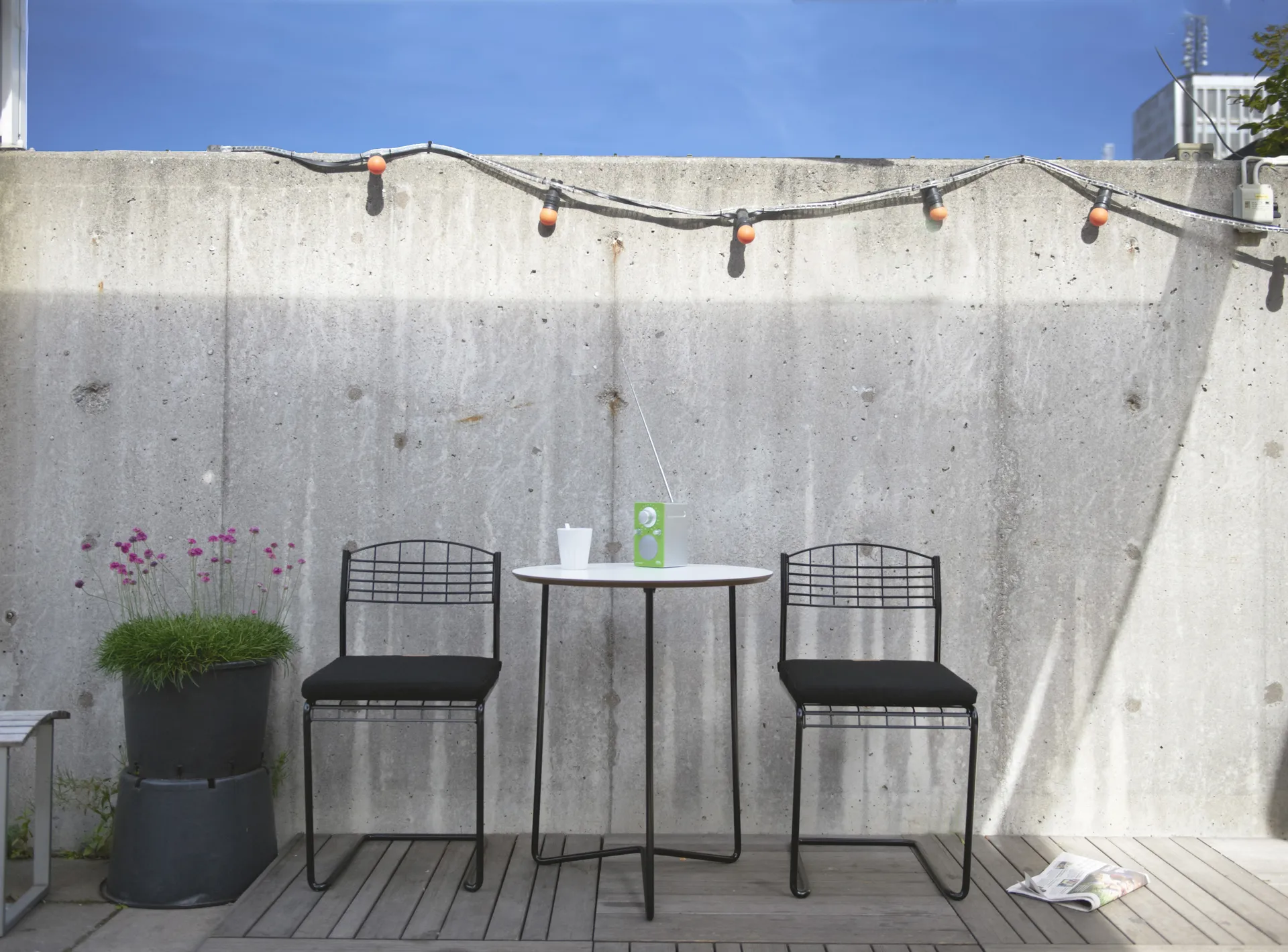 High Tech Stuhl, Schwarz Grythyttan Stålmöbler