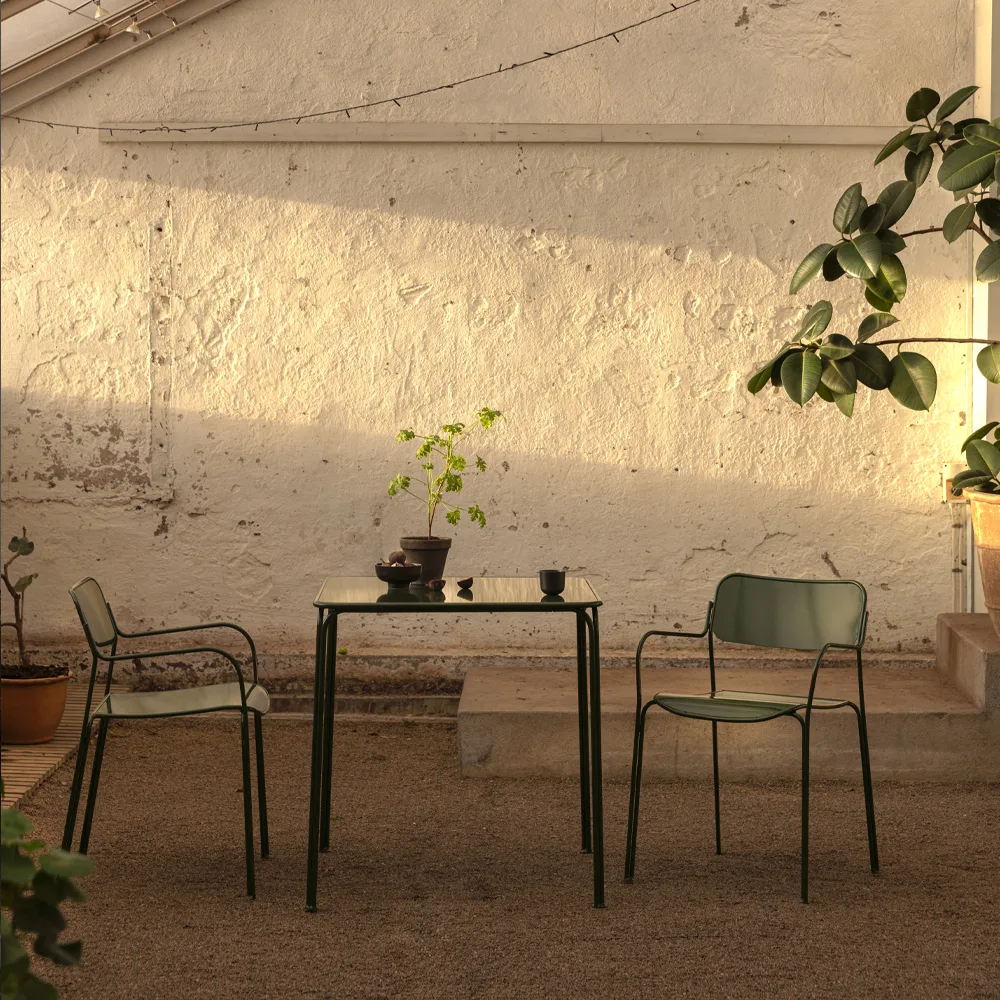 Libelle Tisch, Grün Grythyttan Stålmöbler