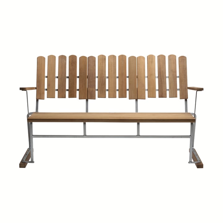 Sofa 6, Teak-Gestell warmverzinkt Grythyttan Stålmöbler