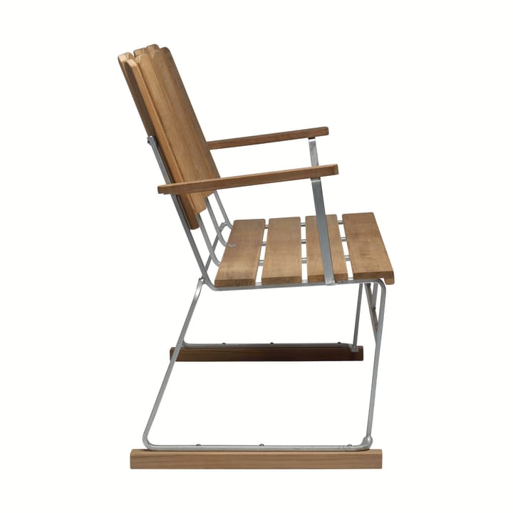 Sofa 6, Teak-Gestell warmverzinkt Grythyttan Stålmöbler