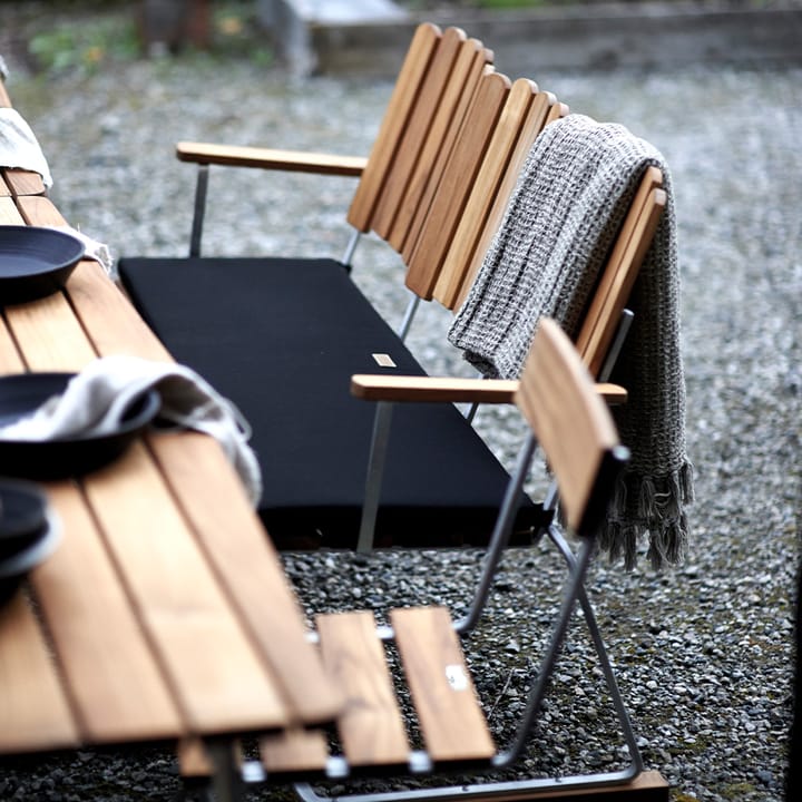 Sofa 6, Teak-Gestell warmverzinkt Grythyttan Stålmöbler