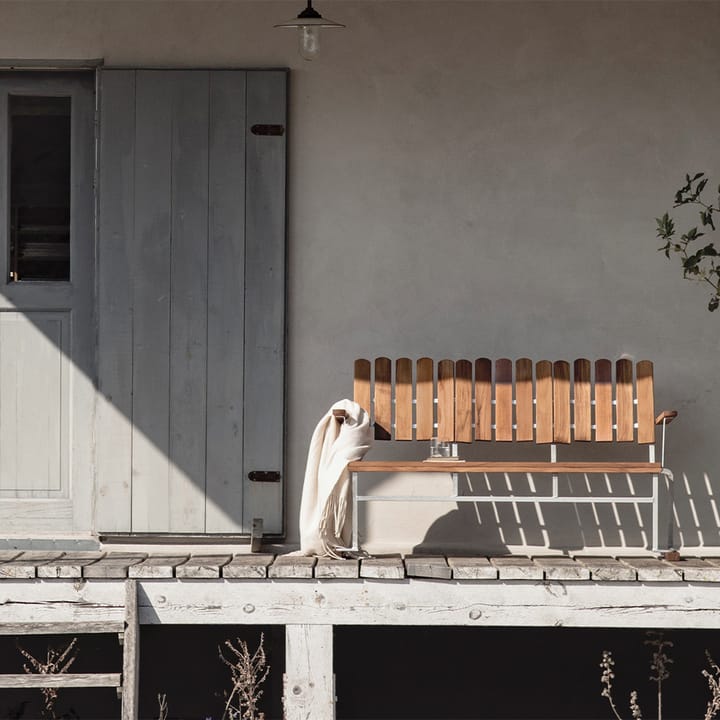 Sofa 6, Teak-Gestell warmverzinkt Grythyttan Stålmöbler