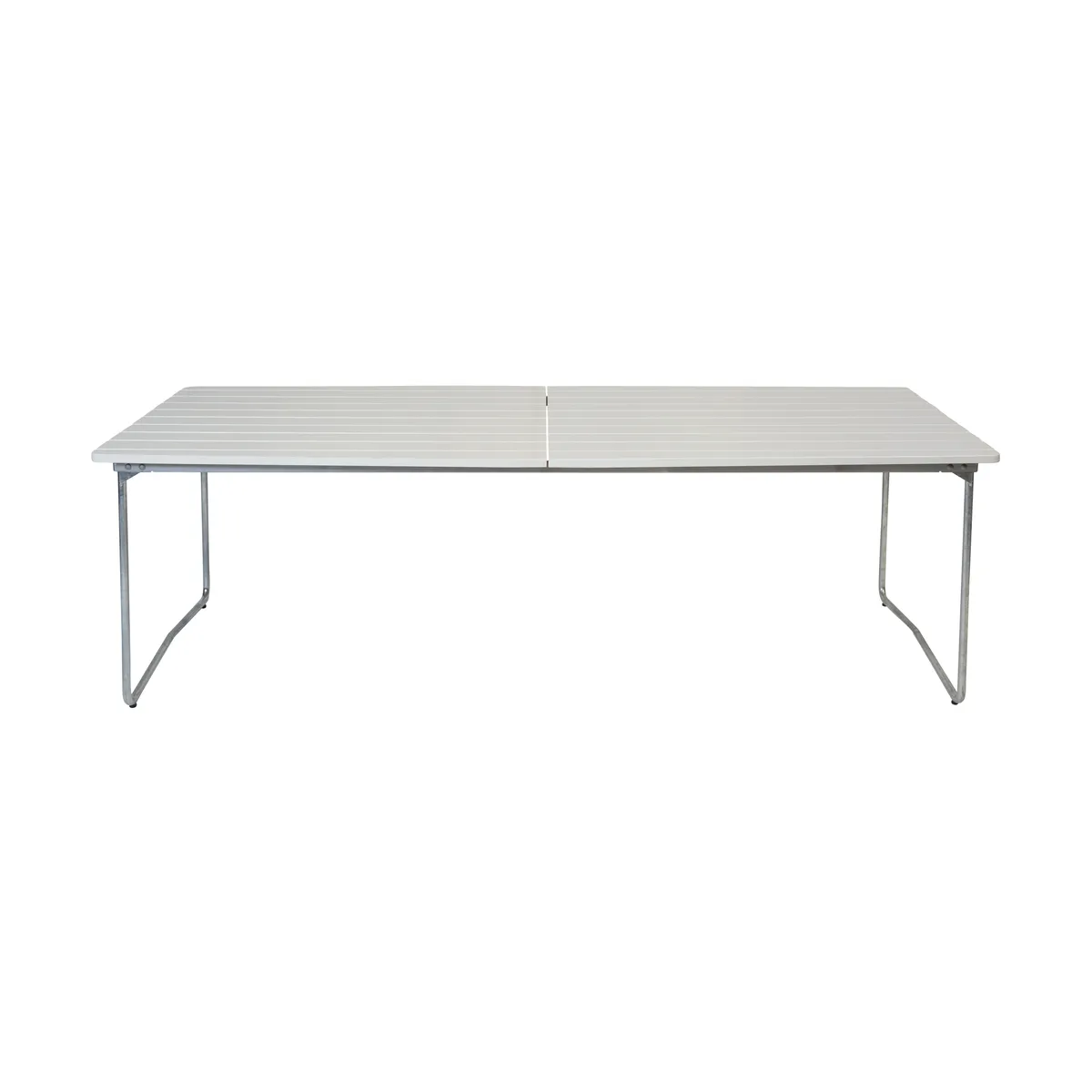Grythyttan Stålmöbler Table B31 Esstisch 230 cm Eiche weiß lackiert - Beine verzinkt