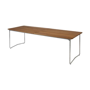 Table B31 Esstisch 230 cm - Teak unbehandelt- Beine verzinkt - Grythyttan Stålmöbler