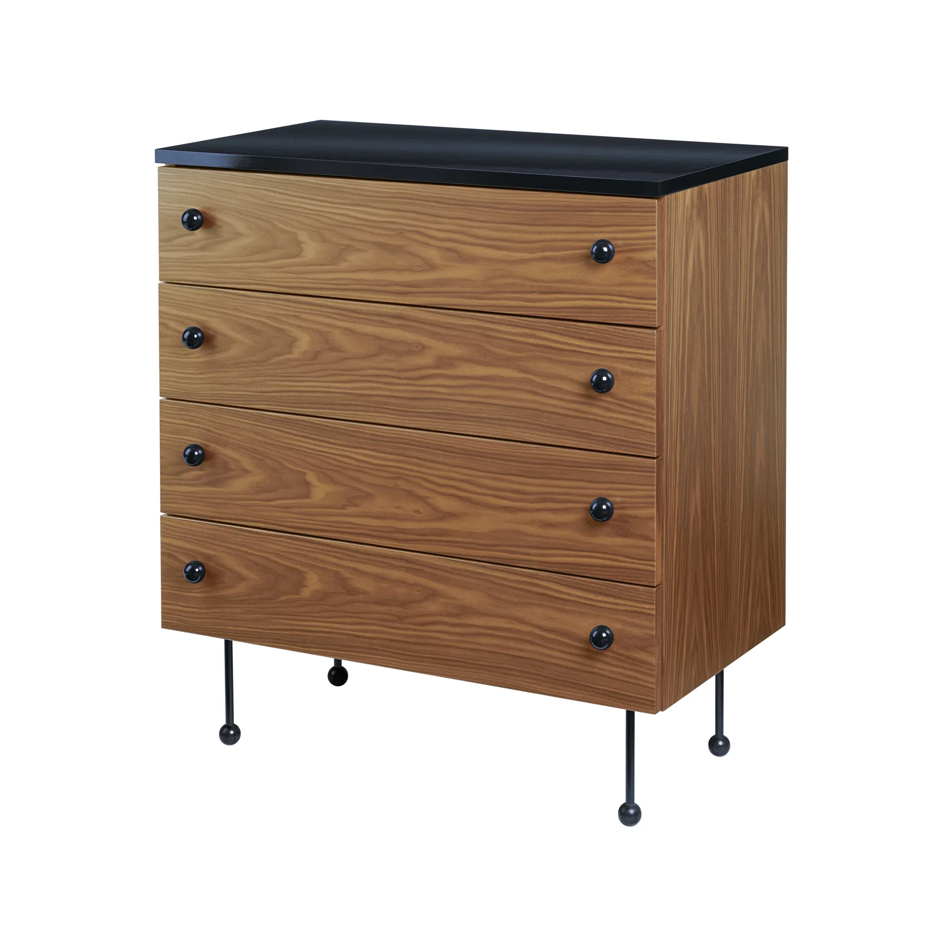 62 Dresser Kommode, American walnut, 4 Schubladen GUBI