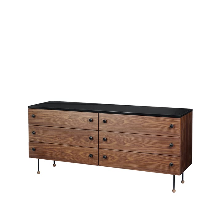 62 Dresser Kommode - American walnut, 6 Schubladen - GUBI