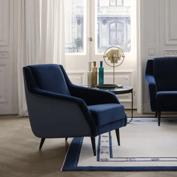 Adnet Couchtisch Ø100cm - Schwarz - GUBI